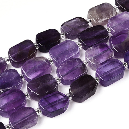 Natural Amethyst Beads Strands G-T138-06-1