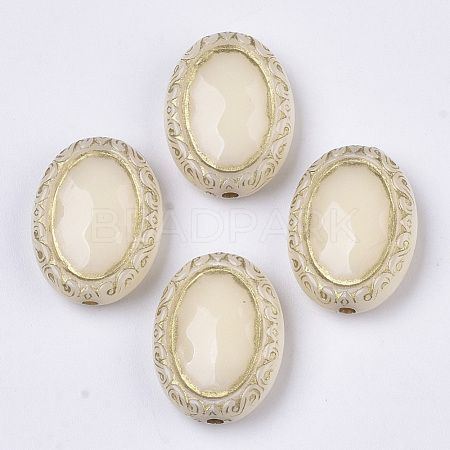 Plating Acrylic Beads X-PACR-T008-06E-1