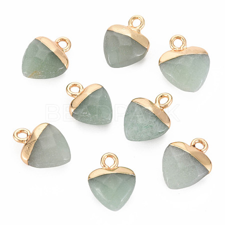 Natural Green Aventurine Charms G-N326-121-08-1