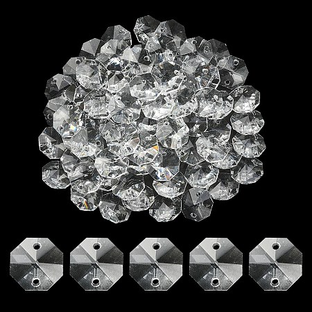 Transparent K9 Glass Connector Charms GLAA-YW0001-100-1