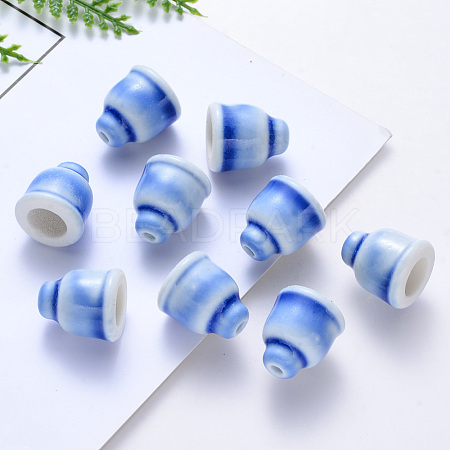 Handmade Porcelain Bead Cones PORC-S500-021-A01-1