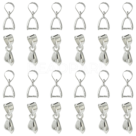 50Pcs Brass Ice Pick Pinch Bails IFIN-FS0001-47B-1