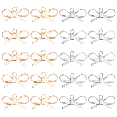 20Pcs 2 Colors Brass Pendants KK-BC0013-30-1