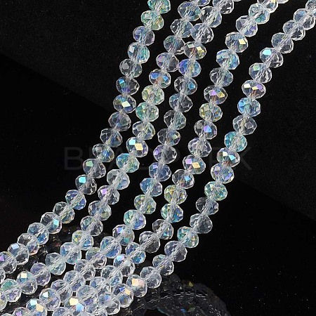 Electroplate Glass Beads Strands EGLA-A034-T3mm-L19-1