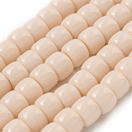 Opaque Glass Beads Strands X-GLAA-NH0002-B03-1