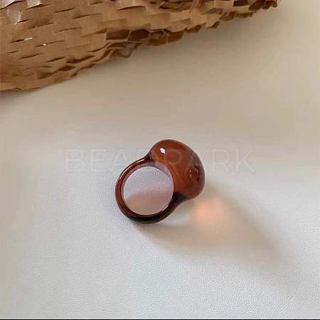 Oval Resin Finger Rings for Women WG60A90-04-1