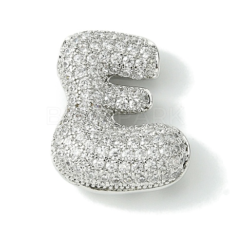 Rack Plating Brass Cubic Zirconia Pendants KK-S378-02P-E-1