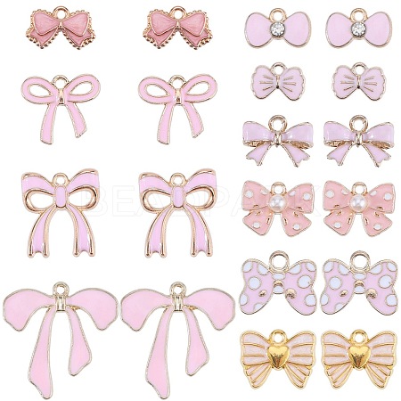 40Pcs 10 Style Alloy Pendants ENAM-SC0004-97-1