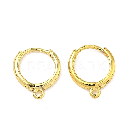 Brass Hoop Earring Findings KK-G557-11G-1