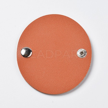 Earphone Leather Cable Winder X-AJEW-WH0079-E01-1