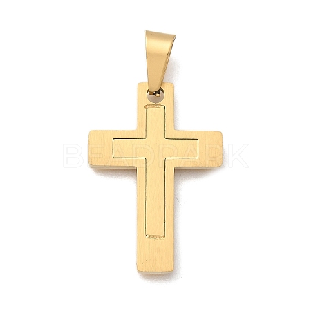 Ion Plating(IP) 304 Stainless Steel Pendants STAS-K091-01G-1