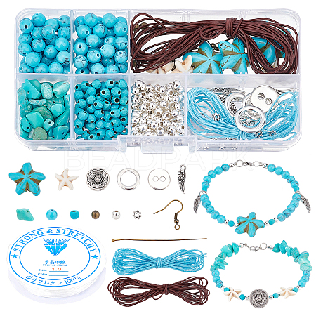   DIY Gemstone Earring & Bracelet & Necklace Making Kit DIY-PH0009-10-1