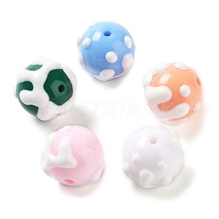 Opaque Resin Beads RESI-G083-02-1