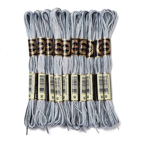 10 Skeins 6-Ply Polyester Embroidery Floss OCOR-K006-A62-1
