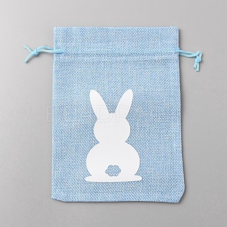 Easter Cloth Storage Pouches ABAG-WH0048-03B-01-1
