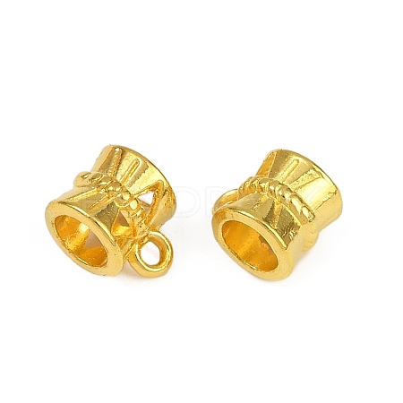 Tibetan Style Alloy Tube Bails TIBE-30047-G-NR-1