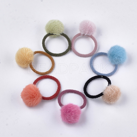 Imitation Wool Girls Hair Accessories OHAR-S190-17-1