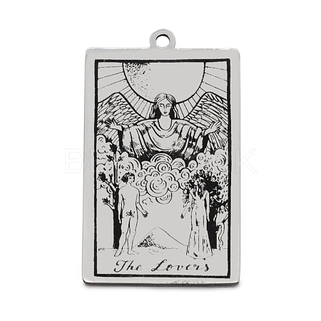 Non-Tarnish 201 Stainless Steel Pendants STAS-S105-LA211-10-1