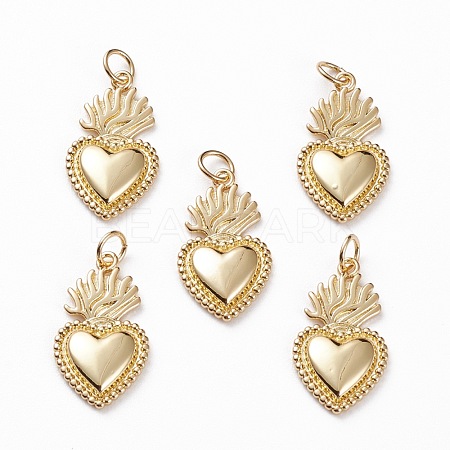 Brass Pendants X-KK-C100-10G-1