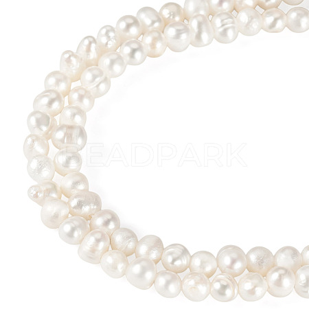 1 Strand Natural Cultured Freshwater Pearl Beads Strands PEAR-TA0001-47-1