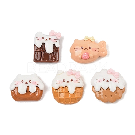 Opaque Cartoon Resin Cabochons CRES-R456-12A-1