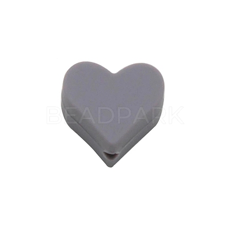 Heart Food Grade Eco-Friendly Silicone Beads LS-SIL-WH0013-56S-1