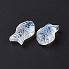 Transparent Electroplate Glass Beads GLAA-I050-10K-3