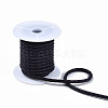 Braided Cowhide Leather Cord NWIR-N005-01G-4mm-3