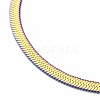 304 Stainless Steel Flat Snake Chain Bracelet for Men Women BJEW-E076-01MC-03-2