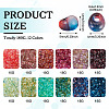 180G 12 Colors 6/0 Gradient Color Glass Seed Beads SEED-TA0001-63-4