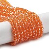 Electroplate Transparent Glass Beads Strands EGLA-A035-T3mm-A05-1