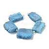 Electroplated Natural Druzy Crystal Beads Strands G-N0257-05-5