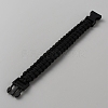 Survival Polyester Cord Bracelet with Plastic Clasps for Hiking Camping Outdoor BJEW-WH0018-54F-2