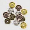 Tibetan Style Alloy Disc Spacer Beads TIBEB-LF9286Y-M-A-NR-1