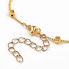 Brass Beaded Bracelets BJEW-JB05354-3