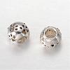 Rondelle Tibetan Style Alloy European Large Hole Beads MPDL-F017-11-2