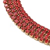 304 Stainless Steel Rhinestone Cup Chain Multi-strand Bracelets for Women BJEW-P376-01G-02A-2
