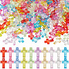 1000Pcs Transparent Acrylic Pendants MACR-SP0001-11-1