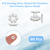 80Pcs 304 Stainless Steel Spacer Beads STAS-BBC0008-27B-P-2