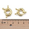 Rack Plating Brass Spring Clasps LS-KK-D399-B-G-NF-4