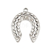 304 Stainless Steel with Crystal Rhinestone Pendants SA-CBABA5E-21P-1