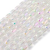 Electroplate Glass Beads Strands X-EGLA-D031-01-01-2