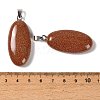 Synthetic Goldstone Pendants GG-CBACB71-01P-17-3