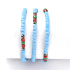 Three Loops Stretch Wrap Bracelets BJEW-JB05018-02-2