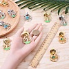 16Pcs 4 Styles Zinc Alloy Enamel Box Handles FIND-GF0005-47-3