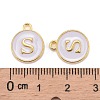 Golden Plated Alloy Charms X-ENAM-S118-01S-3