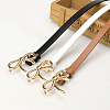 Alloy Bowknot PU Leather Chain Belts for Women AJEW-WH20019-67G-03-4