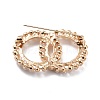 Double Rings Interlocking Circles Imitation Pearl Brooch JEWB-P010-01-2