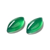 Dyed Natural Green Onyx Agate Cabochons G-G975-02-4