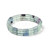 Natural Fluorite Gemstone Stretch Bracelets BJEW-F406-B06-4